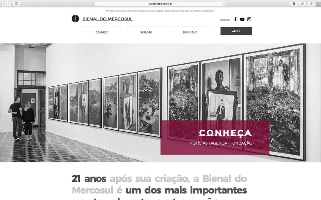 Site Bienal do Mercosul